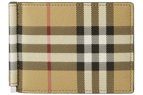 burberry check money clip wallet|burberry check bifold wallet.